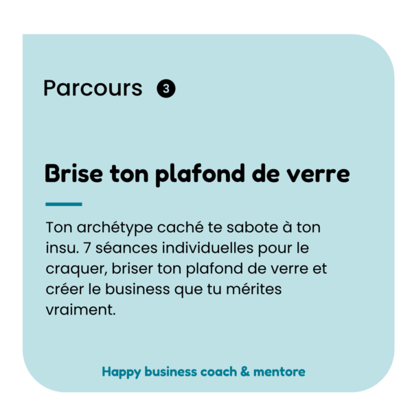 Parcours 3 : 2200 € Hors TVA